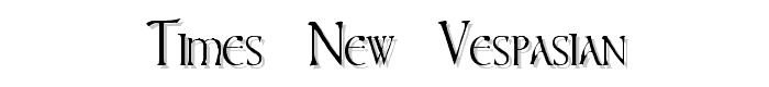times new vespasian font